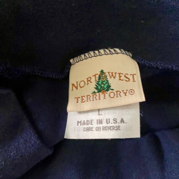 Northwest Territory Navy Blue Long Sleeve Mock Neck Shirt Men's Large - Picture 6 of 8